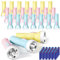 Weewooday 24 Pcs Winter Small LED Torch for Kids, Mini Flashlight Handheld Pocket Emergency Battery Powered Impact Torch for Child Adult Camping Hiking Outdoor Party Gifts, Batteries Included