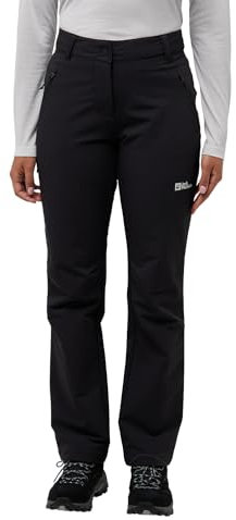 Jack Wolfskin Damen Activate Thermic Pants Wanderhose, Schwarz, 34 EU
