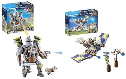 PLAYMOBIL Novelmore 71300 Novelmore - Kampfroboter & Novelmore 71211 Novelmore - Darios Fluggleiter