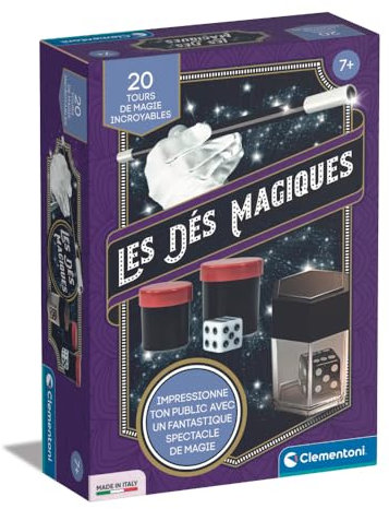 Clementoni Zauberwürfel | 1 großer 8 kleine Würfel + 1 Zauberstab + 11 Karten + 1 Handbuch | 7 Jahre | 52816, Mehrfarbig