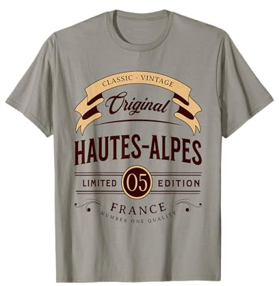 I Love France Vintage Hautes-Alpes Département Français T-Shirt
