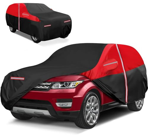 NEVERLAND Funda Coche Exterior SUV - Funda Coche Exterior Impermeable para SUV Impermeable Protector Solar y Estilo XL 510x200x180CM para 2009-2025 Audi A5 para Porsche Cayenne 2010-2025