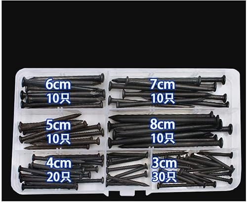 Clous à tête d'épingle, clous for plancher, clou de menuiserie, clou à bois, clou en acier de ciment, clou à suspendre, ensemble de clous for le travail du bois (taille : S7HVN3VN JKGTU Cement- l-nail