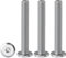 Drenky Tête Hexagonale Meubles Boulons Lot De 20 Vis à Tête Cylindrique Hexagonale à Bride M4 X 40 mm Boulons à Tête Plate Hexagonale en Acier Inoxydable A2 V2A Vis à Métaux, Filetage Complet