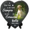 Piedra Conmemorativa Personalizada para Mascotas, Placa en Forma de corazón con Foto, Regalos para la pérdida de un Perro o un Gato: Nombre, Fecha