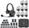 Moman Wireless Intercom Headset, XTALK X9 2.4GHz Vollduplex Kabelloses Kommunikationssystem 24H 350M für Film Produktion(9 Pack)