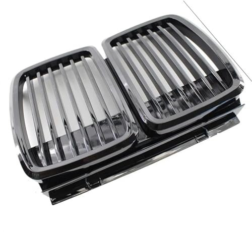 LeLEEEE Für BMW E30 3 Series 325i 318is 1982-1994 Auto-Frontstoßstangengitter Auto-Frontstoßstangengitter Double Line Grille