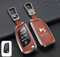 DZYYDS Auto Schlüssel Hülle für DS 6WR,Zinklegierung Schlüssel Tasche Schlüssel Box Schlüsselanhänger mit Logo Emblem Personalisiert Auto Deko Accessories,C-Brown