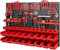Stolmet Tool Wall with Stacking Boxes – 1152 x 780 mm (45.4 x 30.7 inches) | Workshop Storage System Wall Shelf with Perforated Tool Holders | Shed Rack Garage Organiser |24 Models| 80pcs (Model 004)