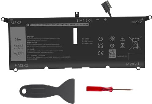 ASUNCELL 7.6V/52Wh DXGH8 Laptop Battery for Dell 13 XPS 9370 9380 7390 Series, Dell Inspiron 13 5390 5391 7390 2-in-1 7391 2-in-1, Inspiron 14 7400 7490, Latitude 3301 E3301,Vostro 5390 5391