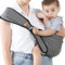 Infantino Babytrage, tragbar, weiche Babytrage mit verstellbaren, bequemen Schultergurten, für Mütter, gemütliche Babytrage für Neugeborene, Kleinkinder, Grau