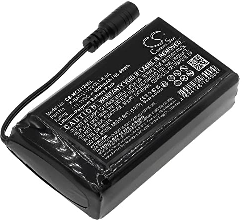 TECHTEK Batterie 6000mAh Compatible avec [Macna] Li-po 12v 6a remplace K-BAT-Li-12VOLT-6.0A FBA