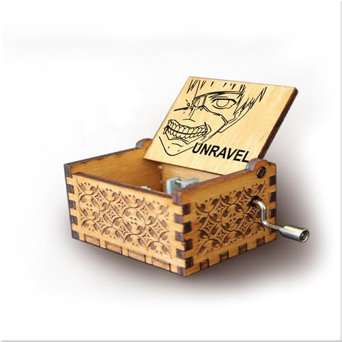 Melodiebox: Tokyo Ghoul - Unravel Holzspieluhr mit Handkurbel Spieluhr Musicbox Hand gekurbelt Neu