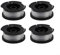 Lot de 4 bobines de fil de rechange pour débroussailleuses Black and Decker GL280 GL230 GL340 GL425 GL430 GL530 GL540