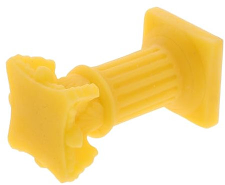 Cabilock Römisches Säulenmodell Vintage kerzenhalter Römische Säulen Figur Kleine römische Säulen Szene Aquarium römische Säule Sockel Heimdekoration aus Kunstharz griechische Säule Yellow