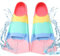 ADDLIVE Pinne Corte per Bambini, Pinne da Nuoto in Sicone per Bambini, Pinne da Allenamento per Nuoto in Silicone, Pinne per Bambini per bambini, Ragazze, Ragazzi, Principianti (Rose, XXS)