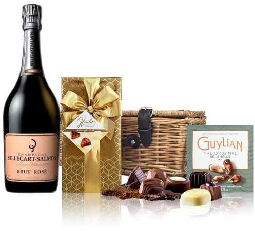 Billecart Salmon Le Rose Champagne and Chocolates Hamper 75cl 12% abv