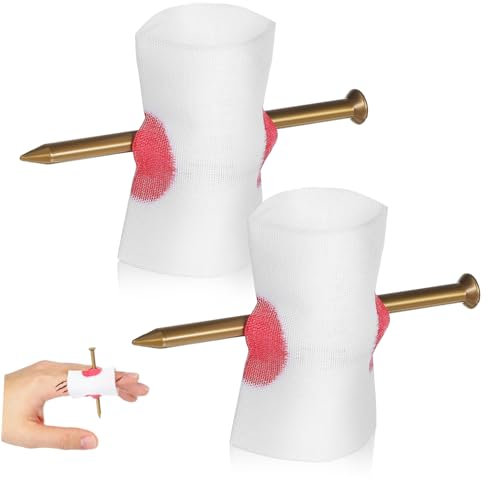 IMIKEYA 2 Stück Plastikfingernägel Streich Nagel Durch Finger Tricks Hände Kind Falscher Finger Abgetrennt Neuheit Fingernagel Halloween Scherzen Finger Für Nagelübungen Ex