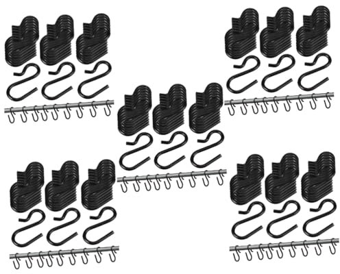 Alipis 5 Series Metal Colgar De Resistentes Ropa Plantas Y Herramientas De Jardín Seguro Y Duradero Organizar 120 Piezas X 5