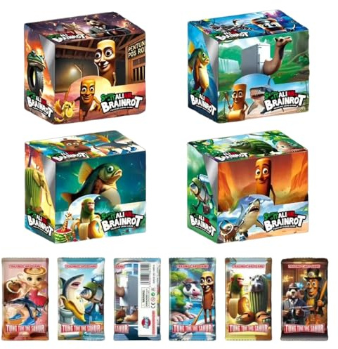 EIROVYA 288 PCS brainrot italian brainrot Skifidol Italian Brainrot Trading Card Game Kollektion(A)