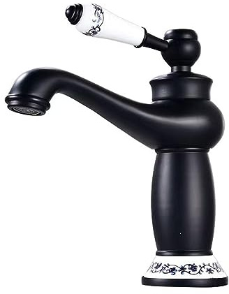 Rubinetto per lavabo in Ottone Cromato Vintage, Miscelatore retrò per Bagno e lavabo, Design Classico, Stile Antico, Elegante Rubinetto per lavamani retrò.