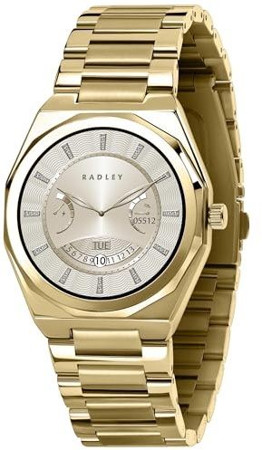 RADLEY Series 47 Amoled Stainless Steel Gold Plated Bracelet Smart Watch