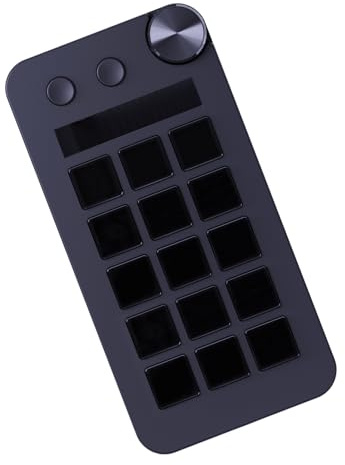 StreamDeck Miniature Visual Keyboard LCD Button Live Content Creation Controller 15 Keys Custom Buttons for PC Keyboard