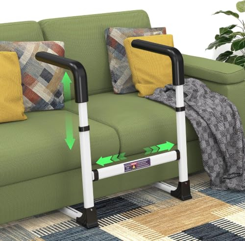 ILOKNZI Aufstehhilfe für Stuhl‑ und Sofa, breiten‑ & höhenverstellbar | Stabile Basis & sicherer Haltegriff. Für Sofa. Unterstützt Senioren und Patienten beim sicheren Auf‑ und Hinsetzen zu Hause