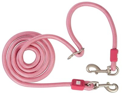 Max & Molly Tauleine Hund, Matrix 2.0, Rose/M, 3m stufenlos verstellbare Leine mit 2 Karabinern, stylische Hundeleine aus Nylon - Komfort für Dich und deinen treuen Begleiter