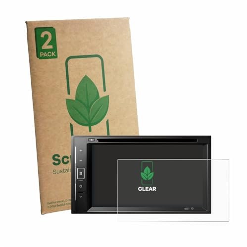 ScreenLeaf 2 Stück Schutzfolie für Pioneer DMH-A240DAB [nachhaltiger Displayschutz, Folie, transparent, kratzfest]