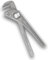 Footprint Adjustable Pipe Wrench - 12 Inch Heavy Duty Strong and Rigid Drop Forged High Carbon Steel Pipe Grips/Spanner. Essential Plumbing Tools Ideal for Plumbers and Heating Engineers.