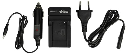 vhbw Ladegerät kompatibel mit Olympus VG-120 | FE-4040, VG-110, FE-5040, VG-130 Kamera Camcorder/Akku - Ladeschale, Kfz-Adapter, Ladeanzeige, 4,2 V