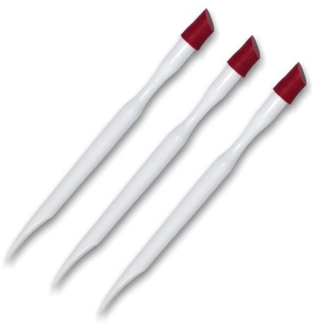 NAILFUN – Lot de 3 bâtonnets pousse-cuticules en bois – Outils manucure et pédicure – Repousse cuticules jetables pour soins des ongles professionnels et domestiques