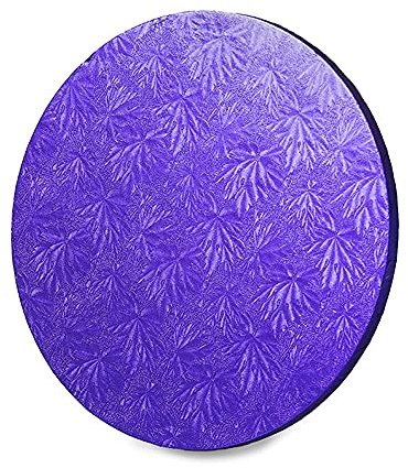 Anniversary House 10-inch Cake Drum Purple, Pack of 1, Individually Wrapped, Sturdy Fibre Cake Drum Round, D003