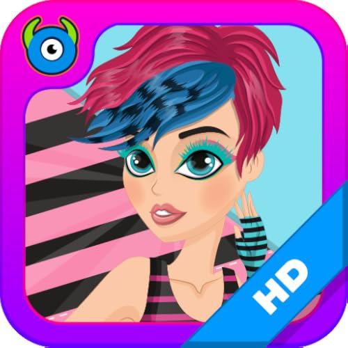 Emo Party Prep - Facial Salon, Funky Make up & Dress up