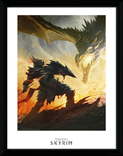 GB Eye Skyrim Daedric Armour, Gerahmter Druck, mehrfarbig, 40 x 30 cm