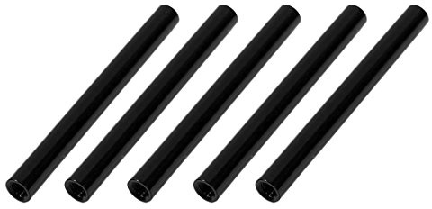 Sourcingmap 5Pcs M3 x 50mm Round Aluminum Column Alloy Standoff Spacer Stud Fastener for Quadcopter Black