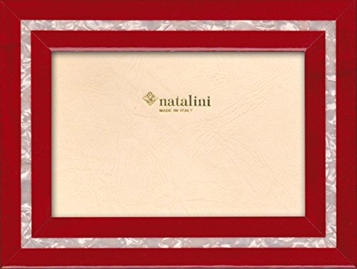 NATALINI, MPB Rosso 10X 15 cm, Bilderrahmen mit Unterstützung für Tisch, Holz, Rot, äußere Ausmaß 15 X 20 X 1,5 cm