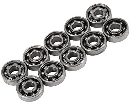 Xinrub Kugellager, 10 Stücke Stahl Miniatur 608 für Fingertip Spielzeug, 8 22 7mm Rillenkugellager