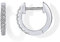 PAVOI 14K White Gold Plated Post Cubic Zirconia Cuff Earring Huggie Stud