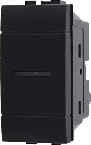 sandasdon BTCINO LIVING INTERNATIONAL COMPATIBILE Saldatura Nero Rocker Pistone Automatico Ottone Normalmente aperto 3 vie A parete Vite