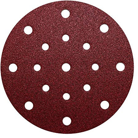 25 x 150mm Sanding Discs Sandpaper 17 Holes Pads GLS51 (Grit 170)
