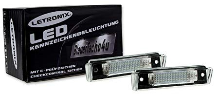 LETRONIX SMD LED Kennzeichenbeleuchtung Module geeignet für SL-Klasse R129 1989-2001 / T-Modell S124 (W124 Kombi) 1985-1996 mit E-Prüfzeichen
