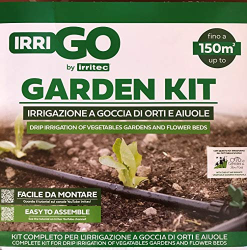 IrriGo Kit Irrigazione Automatica A Goccia Per Orti e Aiuole 150 mq