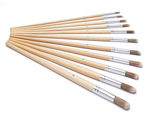 Harris Seriously Good Hobby & Craft Round Paint Brushes | Pack Of 11 | 2mm-12mm