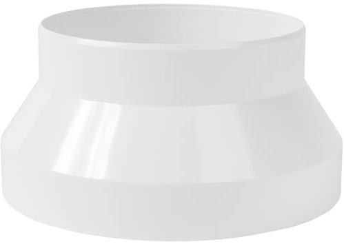 Vent Systems 100 bis 125mm Kanal Reduzierstück Adapter - Verbinder Fitting Rohr Erhöhung Reduzierstück Konus für HVAC Abluft, Klimaanlage, Lüftungssysteme - ABS Kunststoff, PVC Rohr Reduzierung