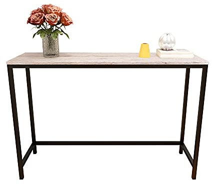 HOMERECOMMEND Console Sofa Table End Tables Computer Desk Coffee Snack Console Tables for Living Room Or Corridor Hallway