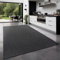 TT Home Teppich Für Outdoor Küchenteppich Balkon Terrasse Unifarbenes Design Modern, Farbe:Anthrazit, Größe:300x400 cm
