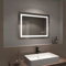 EMKE Bluetooth Bathroom Mirror - 800x600mm Backlit LED Illuminated Mirror with Demister Pad, Shaver Points & Bluetooth Speaker