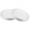 sourcing map Plant Pot Saucer 20cm Ceramic Round Flower Drip Tray for Indoor Outdoor, White Pack of 2